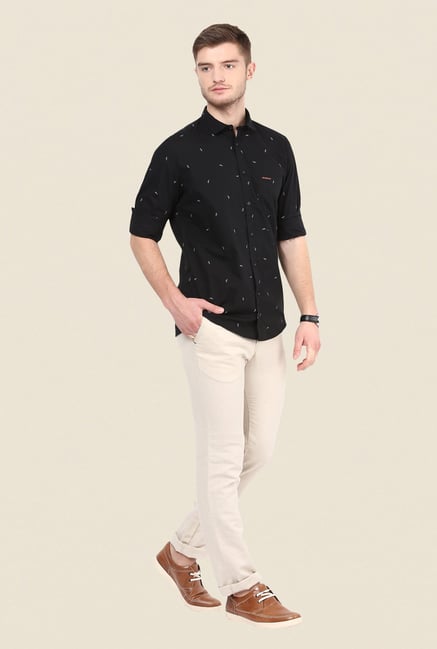 Turtle Black Printed Shirt Turtle Black Printed Shirt