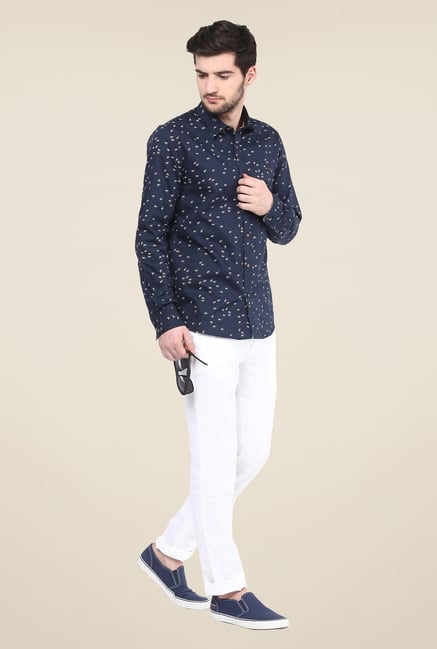 Turtle Navy Printed Shirt Turtle Navy Printed Shirt
