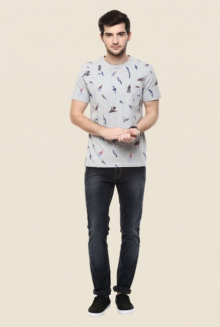 Turtle Grey Printed T Shirt Turtle Grey Printed T Shirt