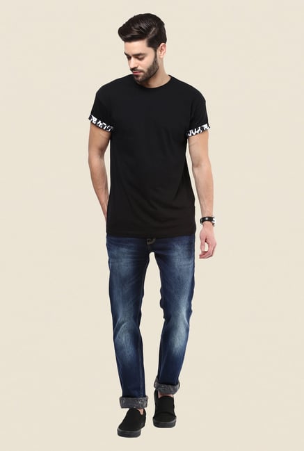 Turtle Dark Blue Heavily Washed Jeans Turtle Dark Blue Heavily Washed Jeans