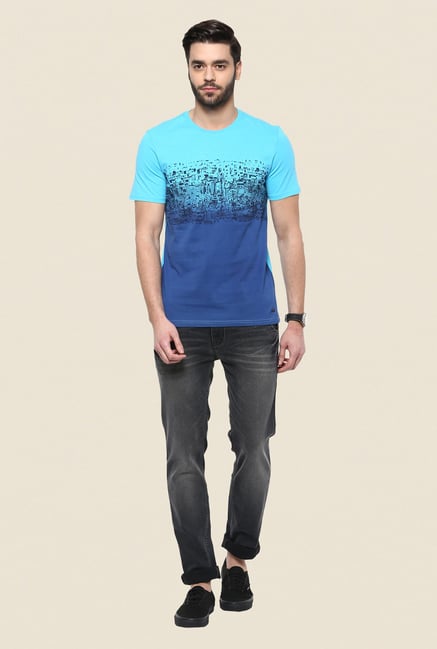Turtle Blue Graphic Print T Shirt Turtle Blue Graphic Print T Shirt