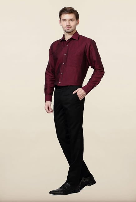University of Oxford Black Solid Formal Trouser University of Oxford Black Solid Formal Trouser