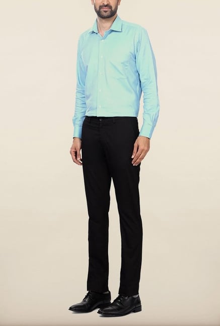 Allen Solly Black Solid Formal Trouser Allen Solly Black Solid Formal Trouser