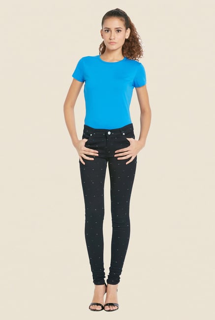 Globus Navy Printed Denim Jeans Globus Navy Printed Denim Jeans