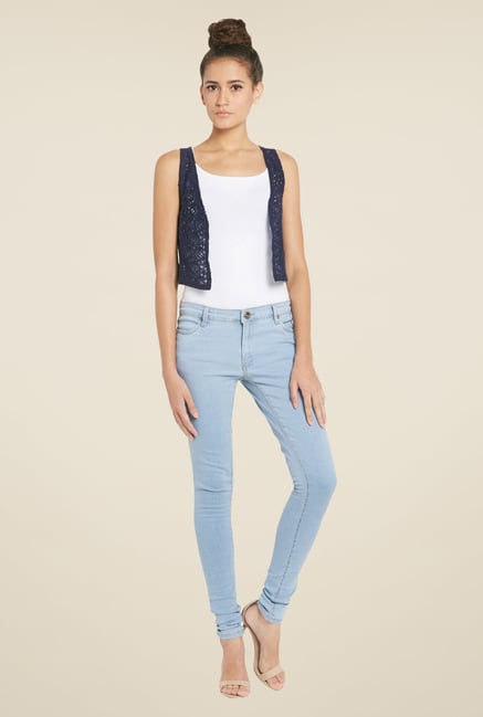 Globus Light Blue Solid Denim Jeans Globus Light Blue Solid Denim Jeans