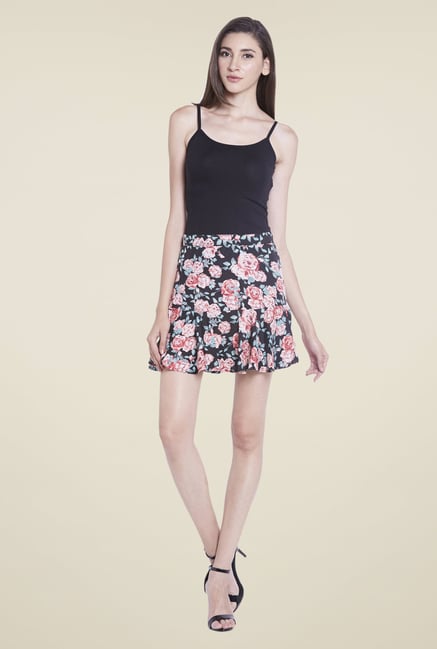 Globus Multicolor Floral Printed Mini Skirt Globus Multicolor Floral Printed Mini Skirt