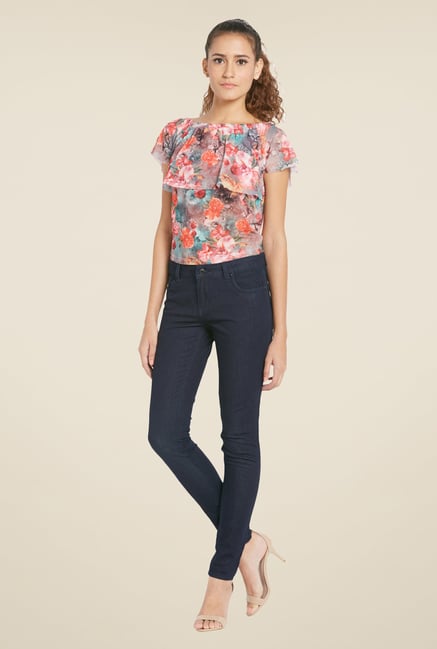 Globus Indigo Solid Skinny Fit Jeans Globus Indigo Solid Skinny Fit Jeans