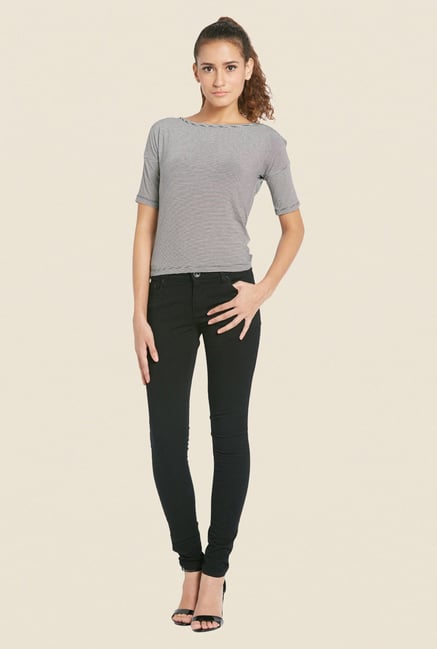 Globus Black Solid Denim Jeans Globus Black Solid Denim Jeans
