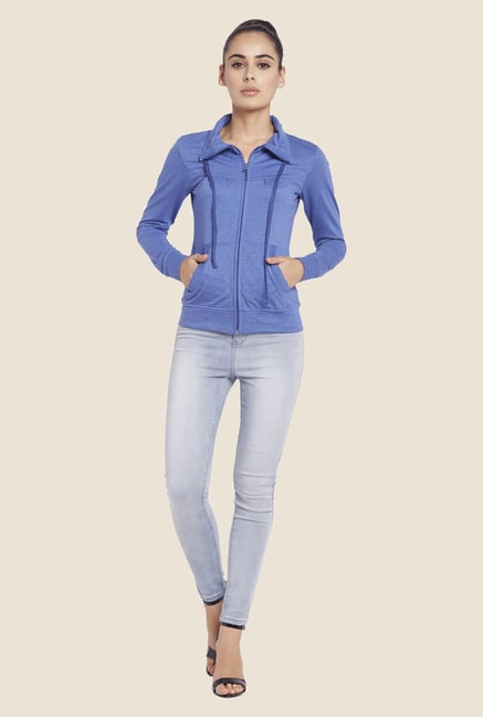 Globus Blue Solid Sweatshirt Globus Blue Solid Sweatshirt