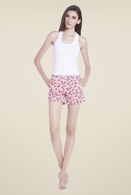 Globus Pink Floral Printed Shorts Globus Pink Floral Printed Shorts