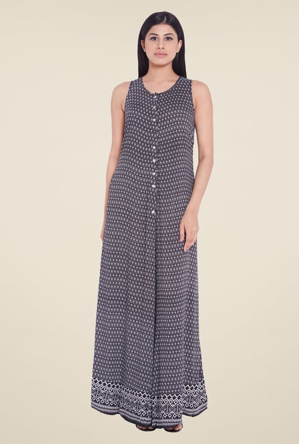 Globus Grey Printed Jumpsuit Globus Grey Printed Jumpsuit