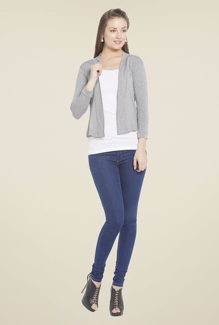 Globus Grey Solid Shrug Globus Grey Solid Shrug