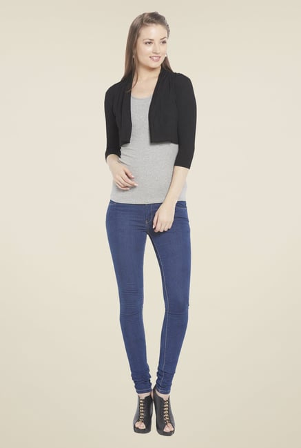 Globus Black Solid Shrug Globus Black Solid Shrug