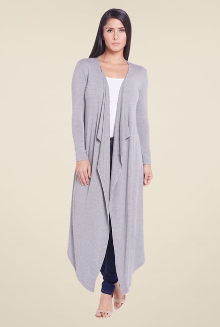Globus Grey Solid Denim Shrug Globus Grey Solid Denim Shrug