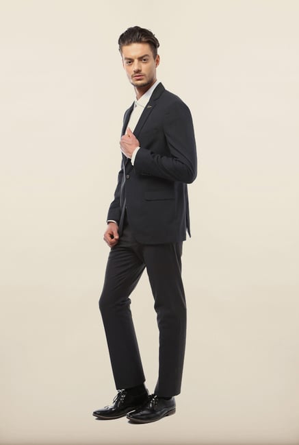 Van Heusen Grey Solid Blazer Van Heusen Grey Solid Blazer