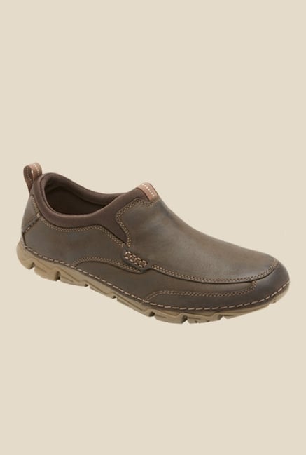 Rockport Lite Brown Casual Slip-Ons Rockport Lite Brown Casual Slip-Ons