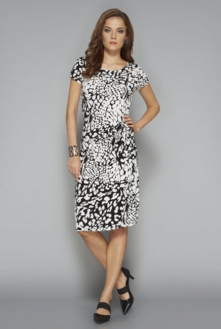 Wardrobe by Westside Black Printed Moon Dress Wardrobe by Westside Black Printed Moon Dress