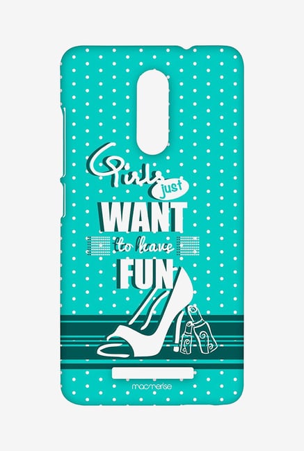 Macmerise XACN3SMI0178 Girl Fun Turquoise Sublime Case for Xiaomi Redmi Note 3 Macmerise XACN3SMI0178 Girl Fun Turquoise Sublime Case for Xiaomi Redmi Note 3