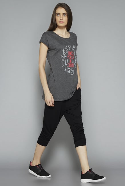 Westsport by Westside Grey Printed T Shirt Westsport by Westside Grey Printed T Shirt