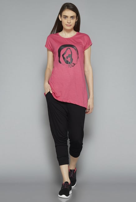 Westsport by Westside Pink Printed T Shirt Westsport by Westside Pink Printed T Shirt