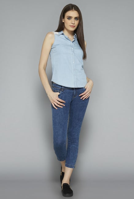 Nuon by Westside Dark Blue Skinny Fit Jeans Nuon by Westside Dark Blue Skinny Fit Jeans
