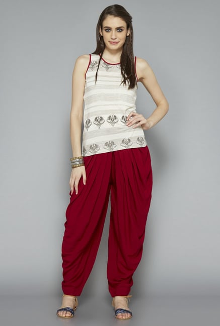 Bombay Paisley by Westside Off White Printed Top Bombay Paisley by Westside Off White Printed Top