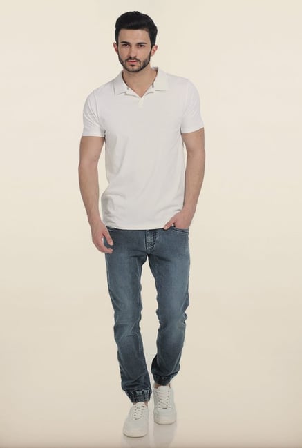 Basics Snow White Polo T Shirt Basics Snow White Polo T Shirt