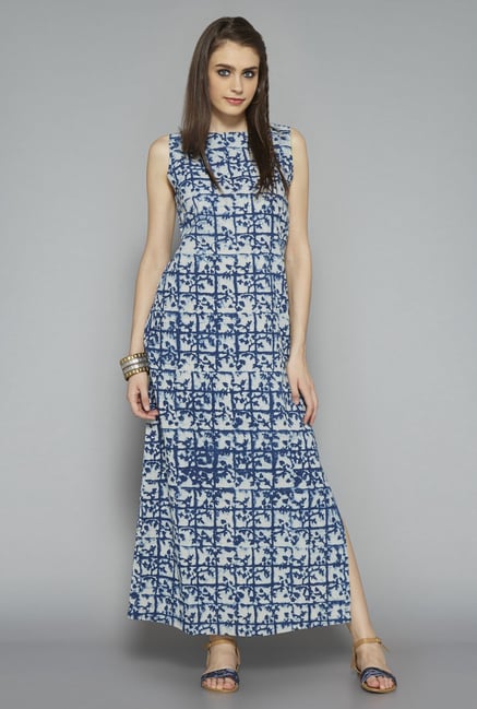 Bombay Paisley by Westside Indigo Printed Maxi Dress Bombay Paisley by Westside Indigo Printed Maxi Dress