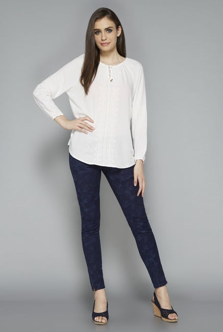 LOV by Westside White Embroidered Top LOV by Westside White Embroidered Top