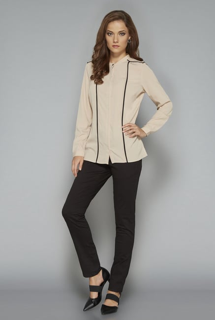 Wardrobe by Westside Black Solid Odelle Trouser Wardrobe by Westside Black Solid Odelle Trouser
