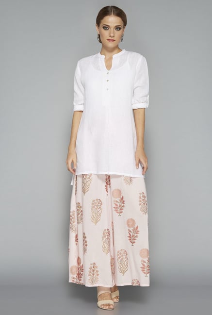 Zuba by Westside Pink Printed Palazzo Zuba by Westside Pink Printed Palazzo