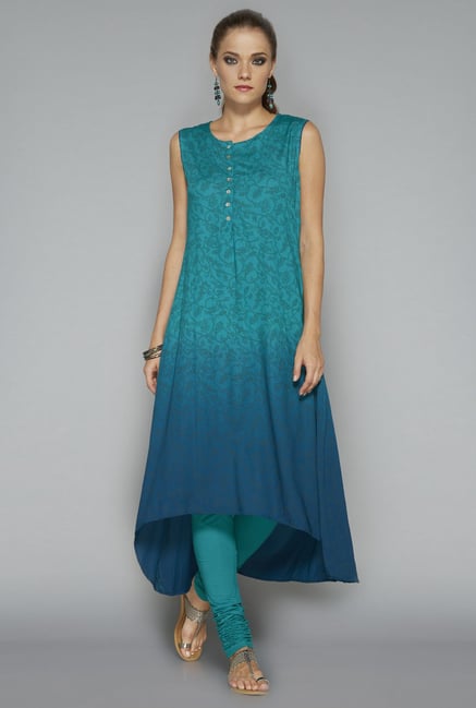 Utsa by Westside Sea Green Printed Kurta Utsa by Westside Sea Green Printed Kurta
