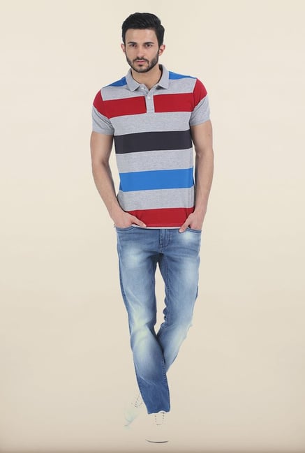 Basics Torque Fit Stone Wash Blue Stretch Jeans Basics Torque Fit Stone Wash Blue Stretch Jeans