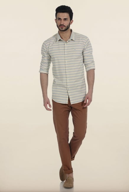 Basics Tapered Fit Brown Peached Twill Stretch Trouser Basics Tapered Fit Brown Peached Twill Stretch Trouser