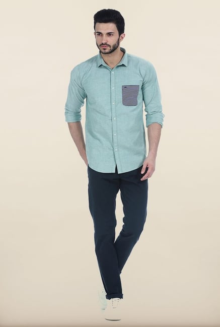 Basics Tapered Fit Carbon Navy Dobby Peached Stretch Trouser Basics Tapered Fit Carbon Navy Dobby Peached Stretch Trouser