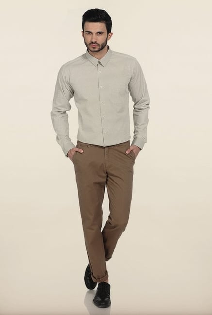 Basics Slim Fit Elmwood Twill Cotton Trouser Basics Slim Fit Elmwood Twill Cotton Trouser