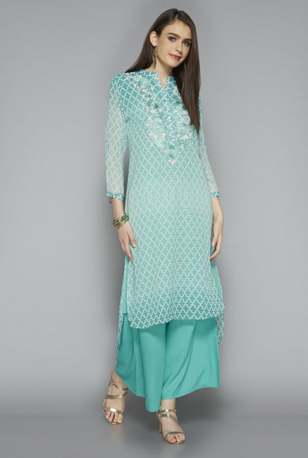 Vark by Westside Green Printed Suit Set Vark by Westside Green Printed Suit Set
