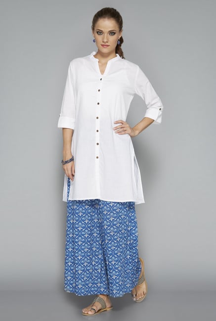 Utsa by Westside White Solid Kurti Utsa by Westside White Solid Kurti