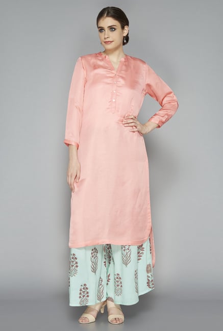 Zuba by Westside Turquoise Printed Palazzo Zuba by Westside Turquoise Printed Palazzo