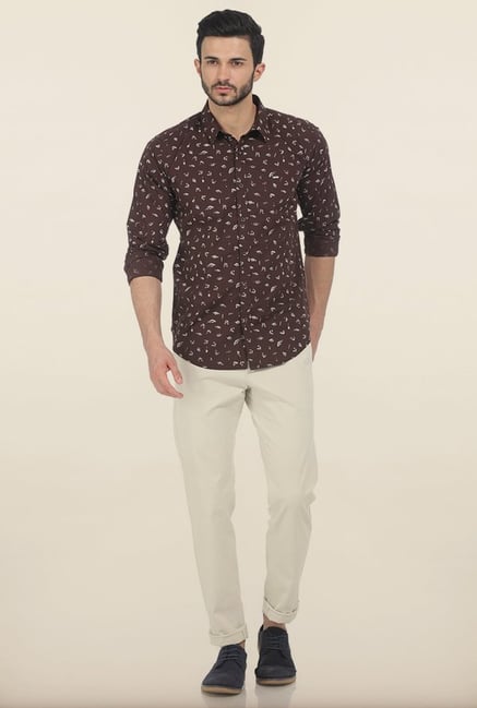 Basics Tapered Fit White Stone Peached Twill Stretch Trouser Basics Tapered Fit White Stone Peached Twill Stretch Trouser