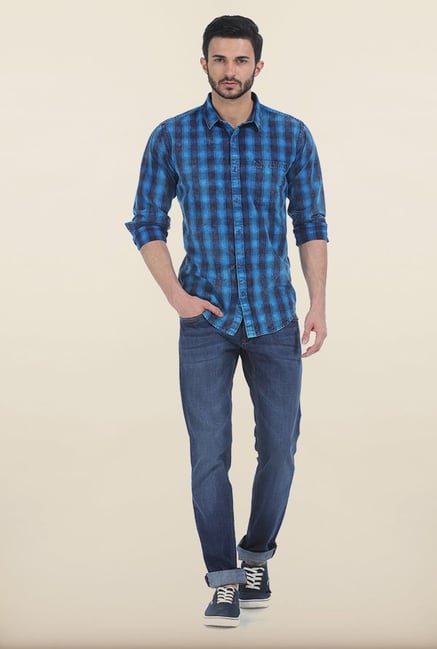 Basics Drift Fit True Navy Stretch Jeans Basics Drift Fit True Navy Stretch Jeans