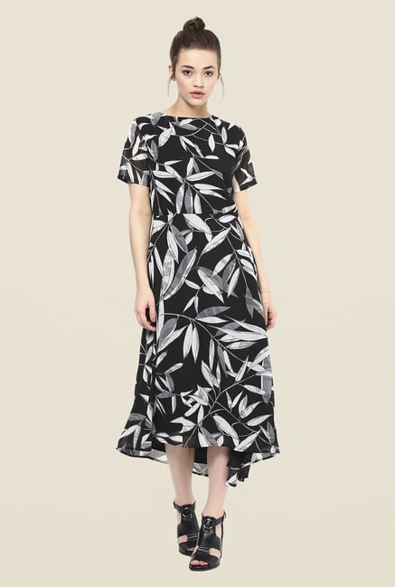 Femella Black Asymmetric Dress Femella Black Asymmetric Dress