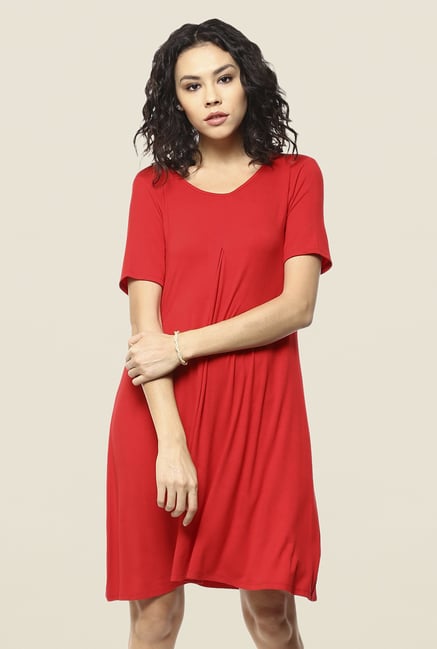 Femella Red Shift Dress Femella Red Shift Dress