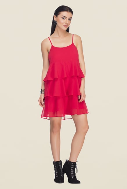 Femella Red Shift Dress Femella Red Shift Dress