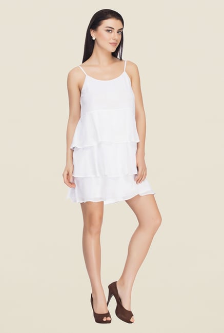 Femella White Shift Dress Femella White Shift Dress