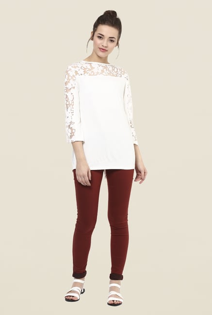 Femella White Lace Top Femella White Lace Top