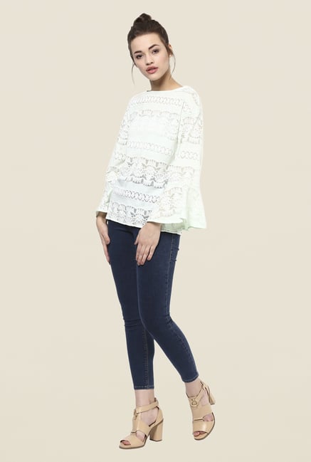 Femella Green Lace Top Femella Green Lace Top