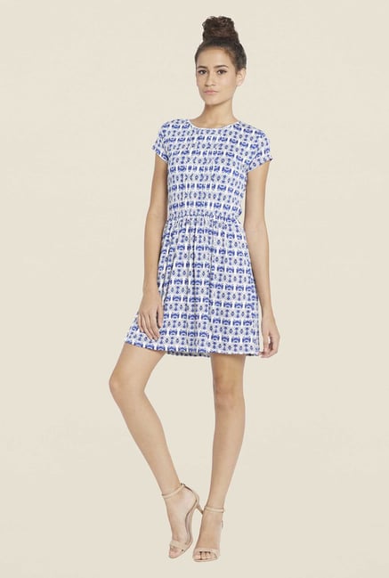 Globus Blue Skater Dress Globus Blue Skater Dress