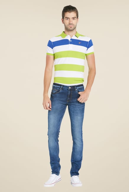 Globus Dark Blue Skinny Fit Denim Jeans Globus Dark Blue Skinny Fit Denim Jeans