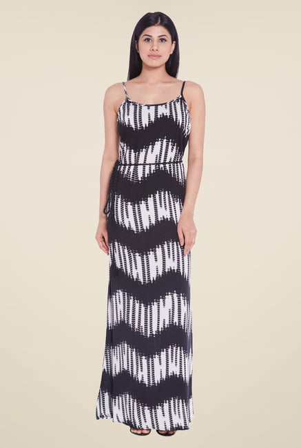 Globus Black Printed Maxi Dress Globus Black Printed Maxi Dress